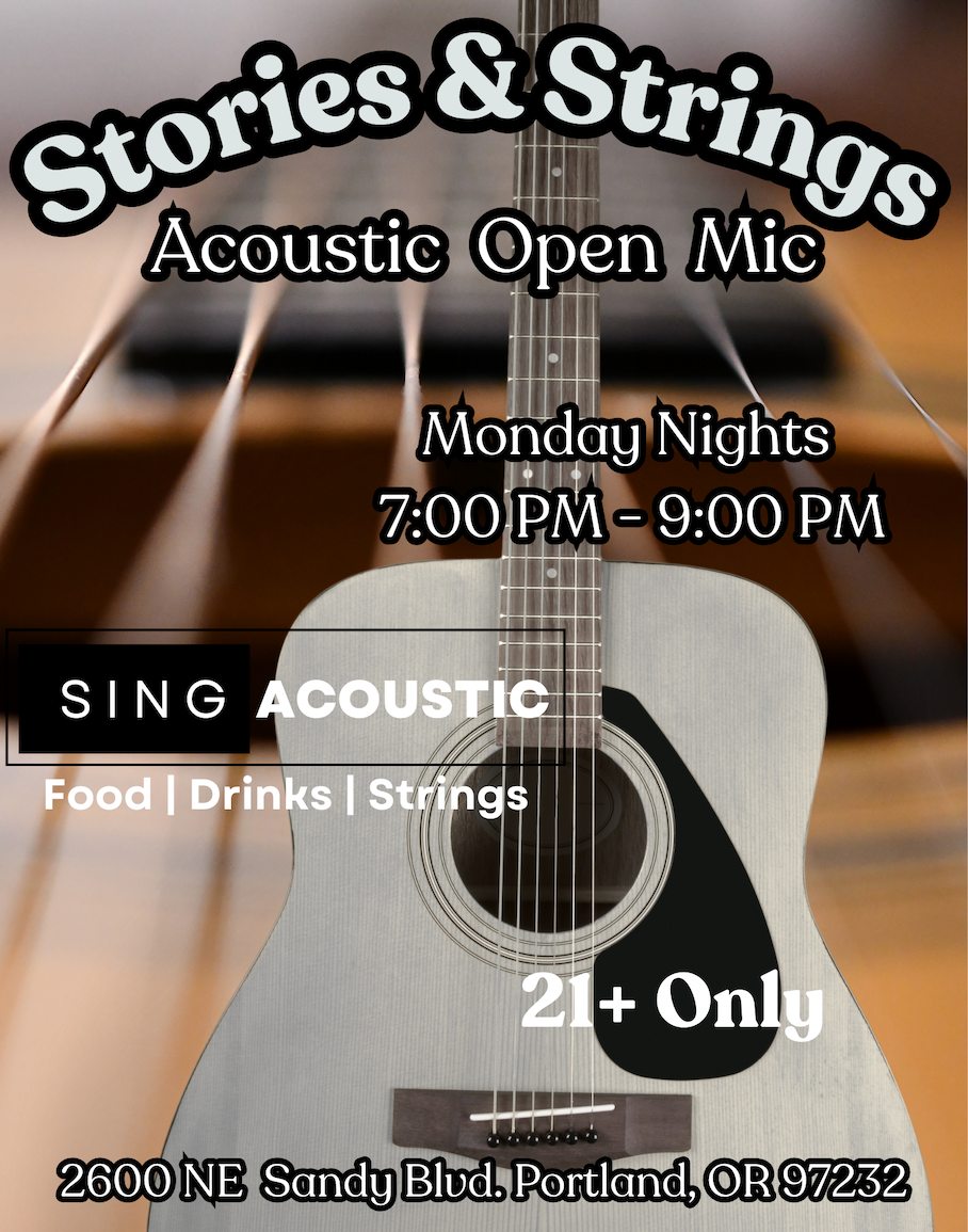 Open Mic. Stories & Strings