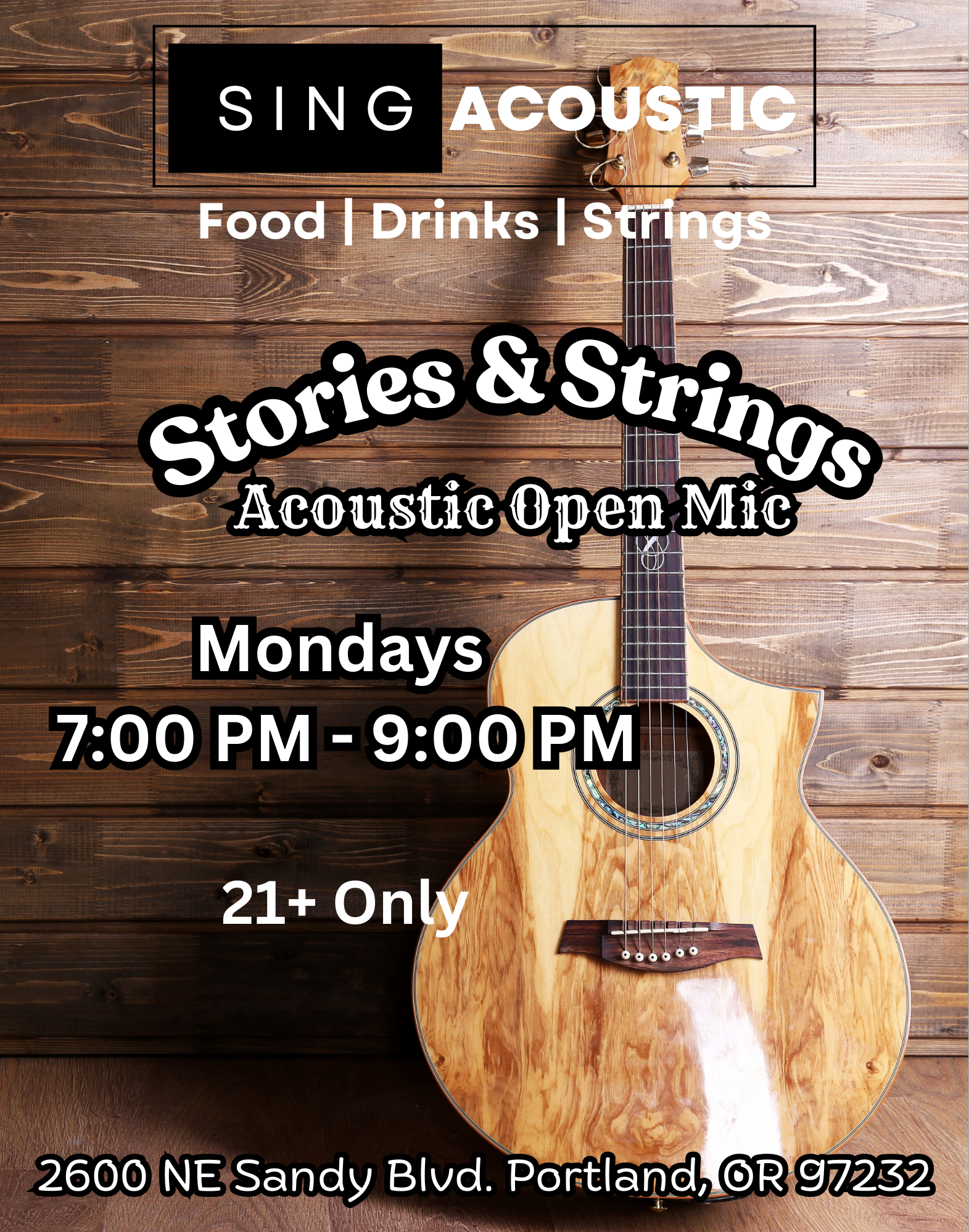 Acoustic open Mic night