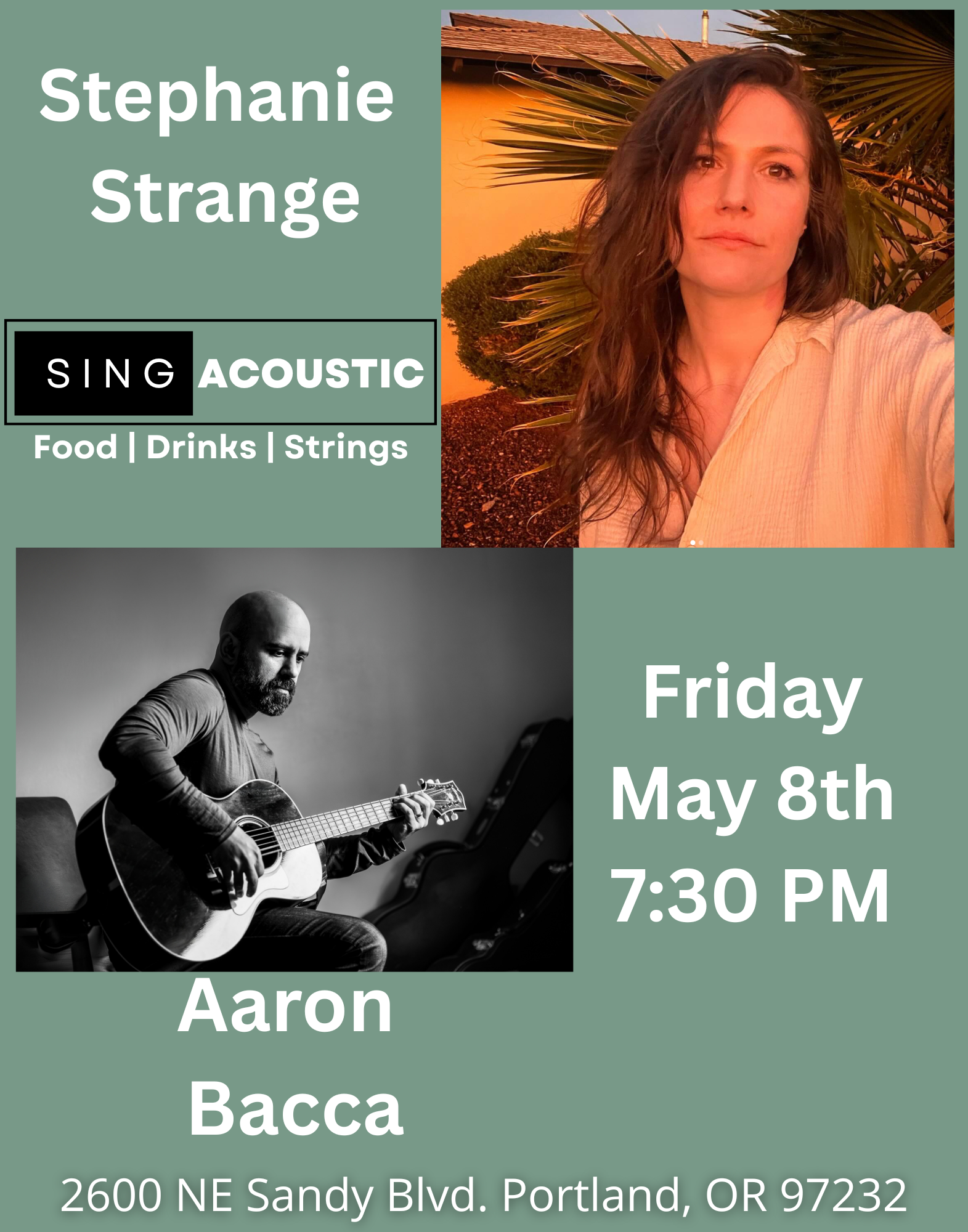 Stephanie Strange with Aaron Bacca