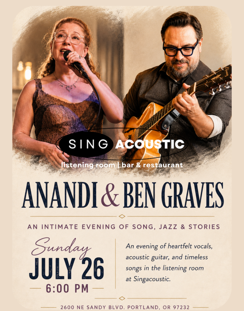 Sunday at Singacoustic: Ben Graves & Anandi