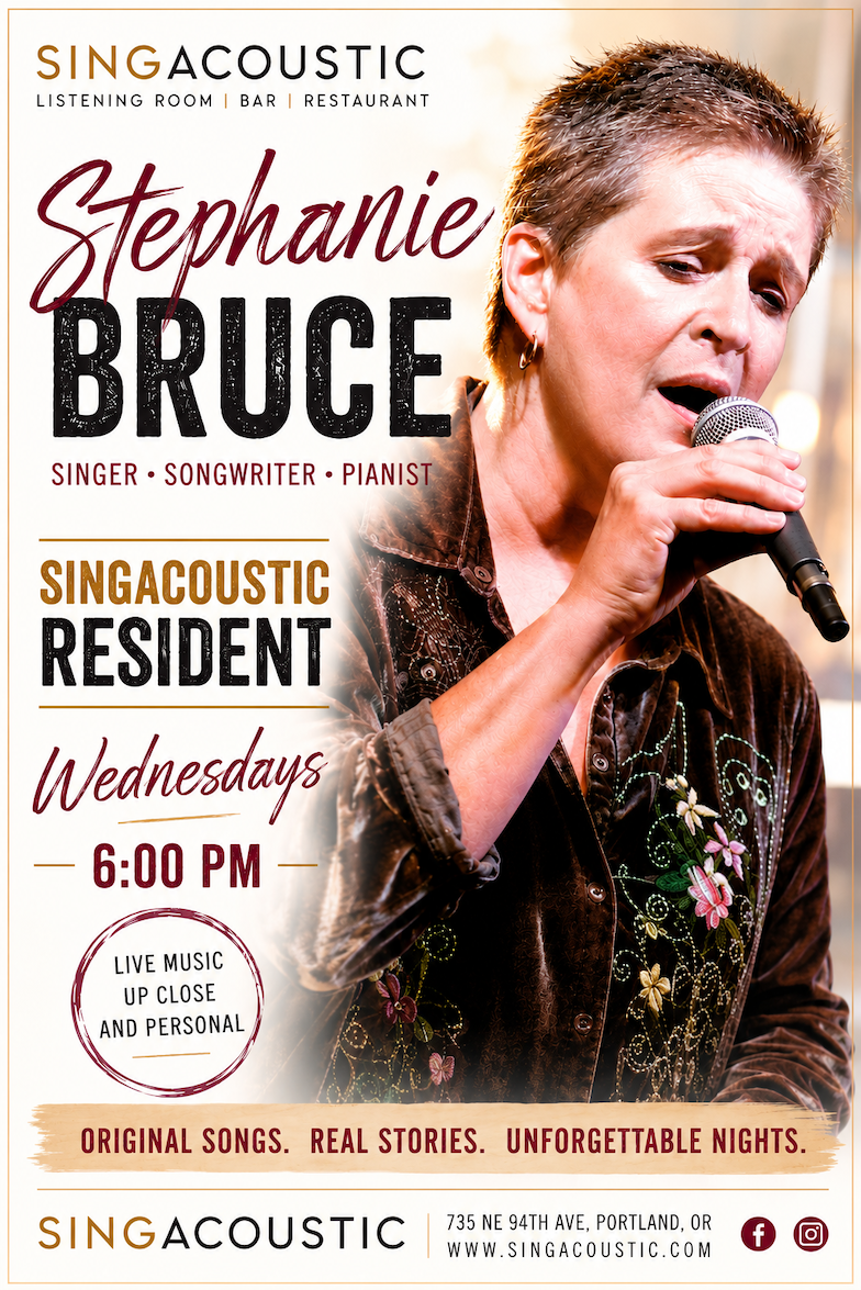 Stephanie Bruce  Piano & Song Live at Singacoustic